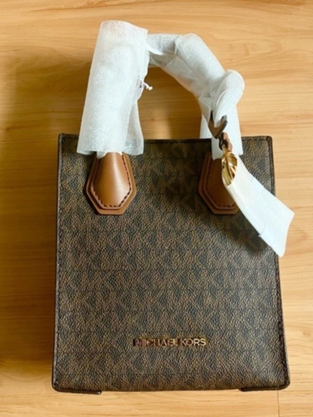 Michael Kors Brown Monogram Small Tote